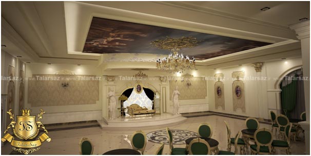 اهمیت سقف در طراحی تالار پذیرایی