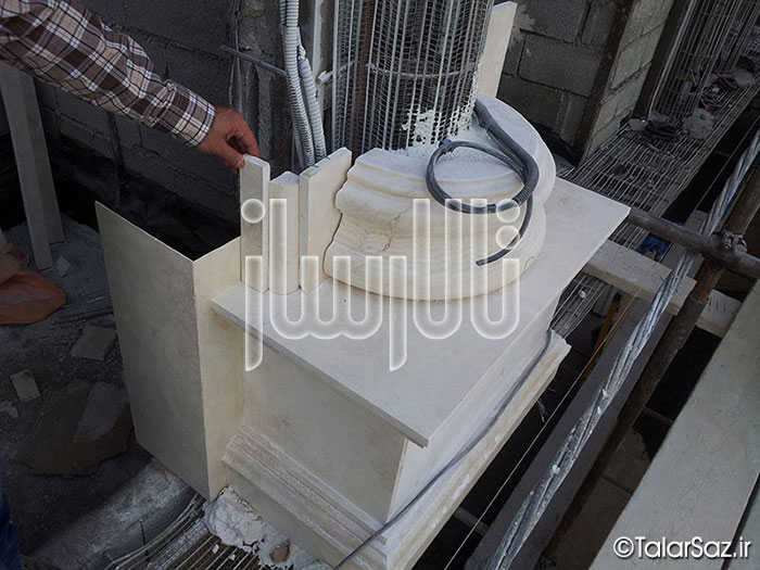 مراحل اجرای تالار توسط تیم تالارساز